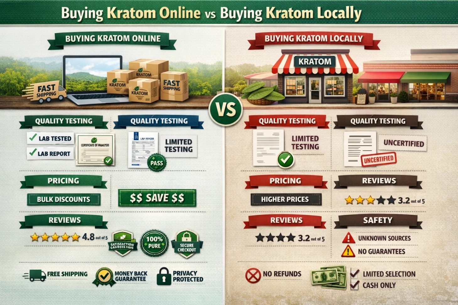 Where to Buy Kratom in Dallas Online vs Local