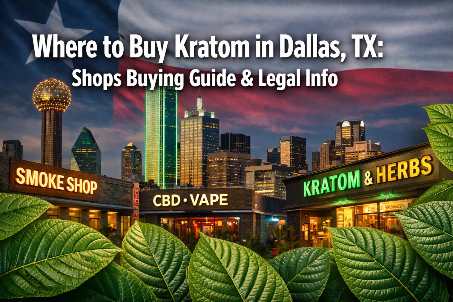 Where to Buy Kratom in Dallas, TX Shops Buying Guide