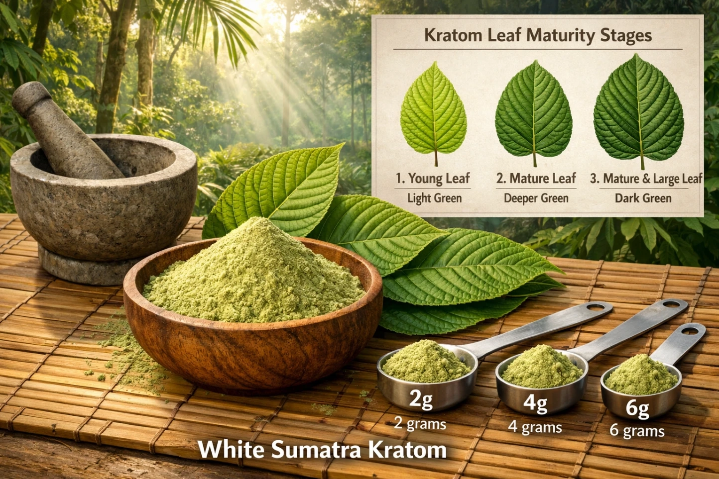 White Sumatra Kratom Leaf