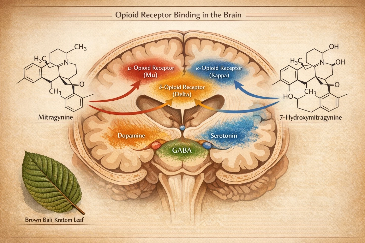 Brown Bali Kratom Review alkaloids