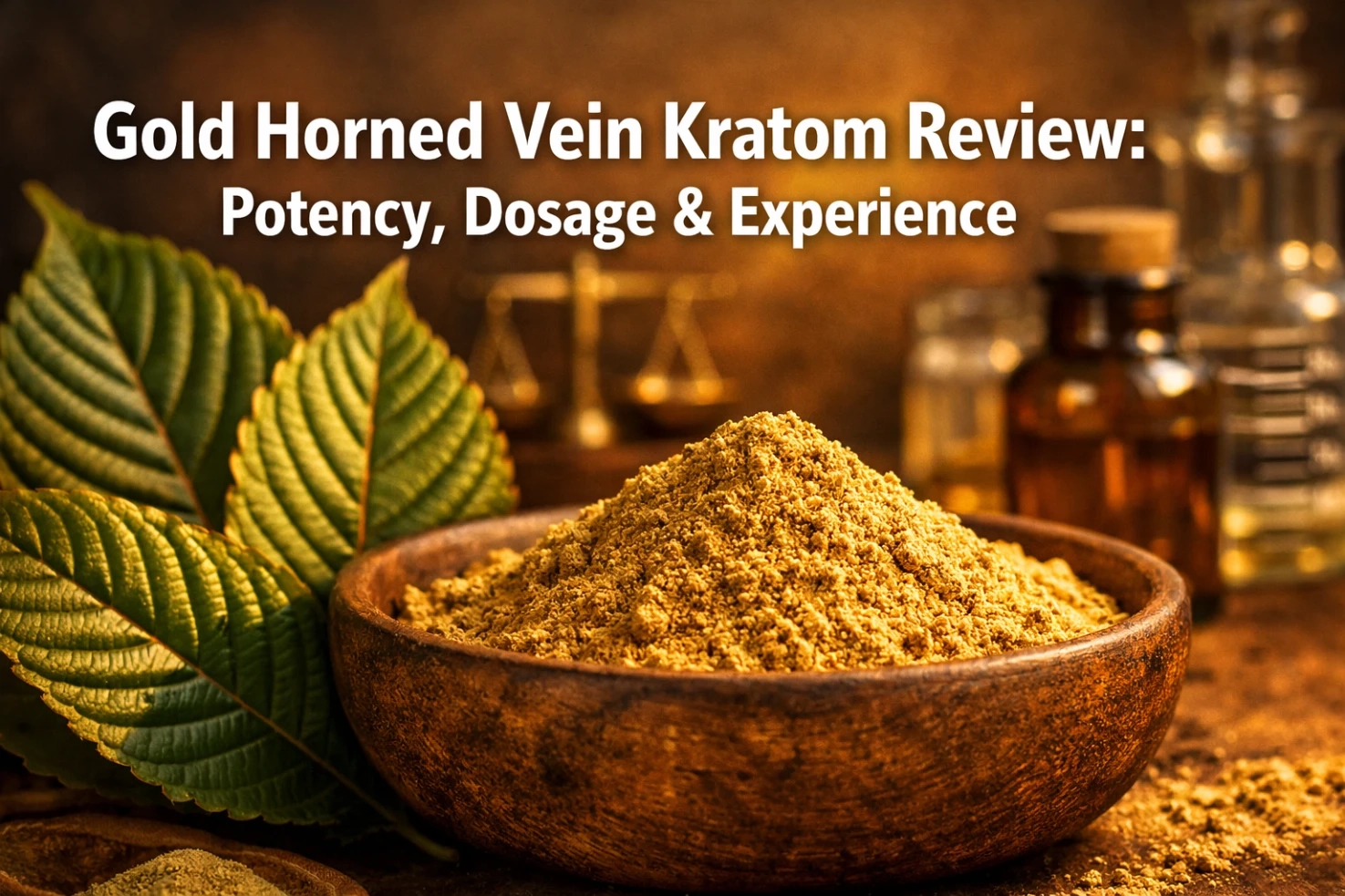 Gold Horned Vein Kratom Review Potency, Dosage & Experience