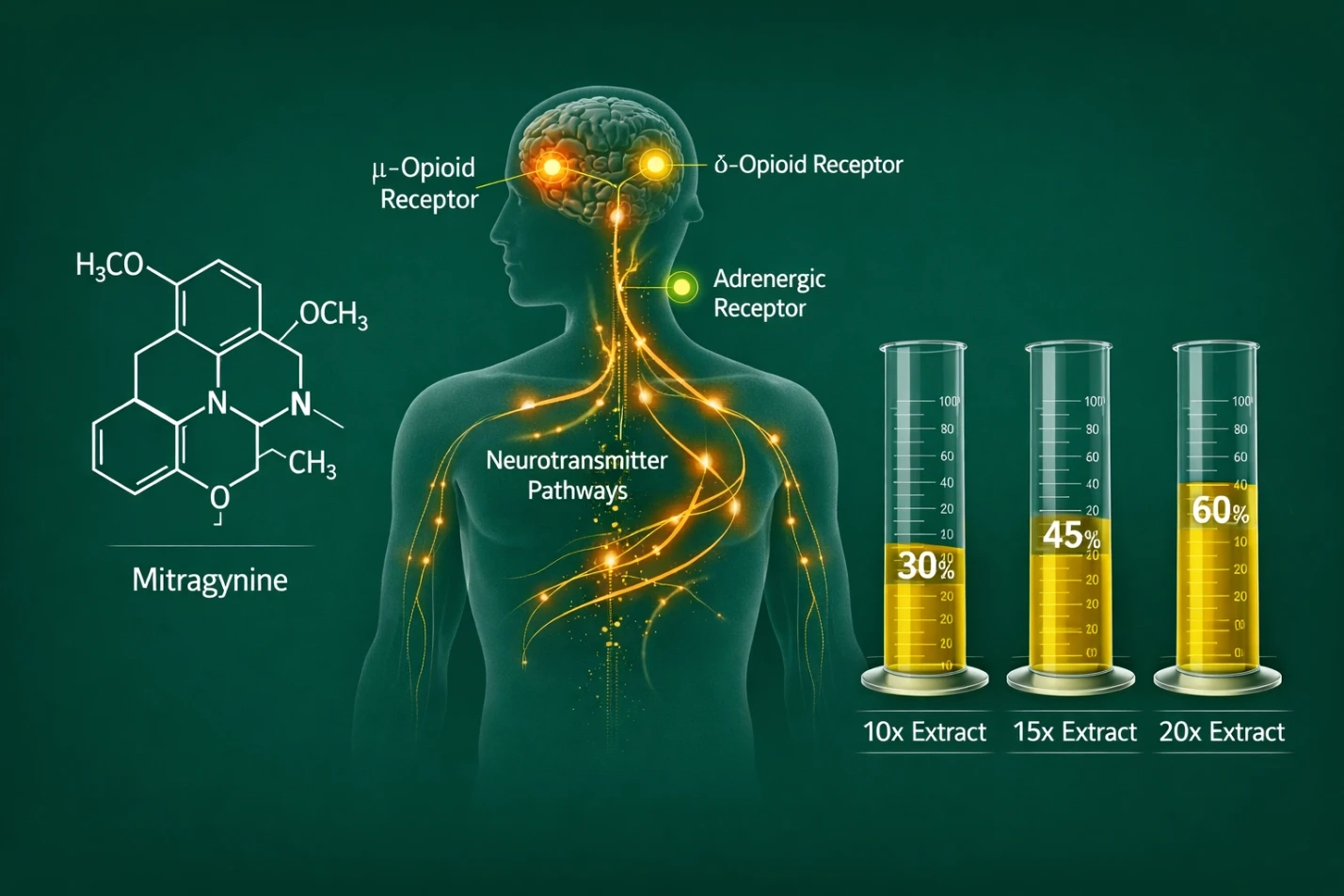 Green Vietnam Extract Kratom Alkaloids