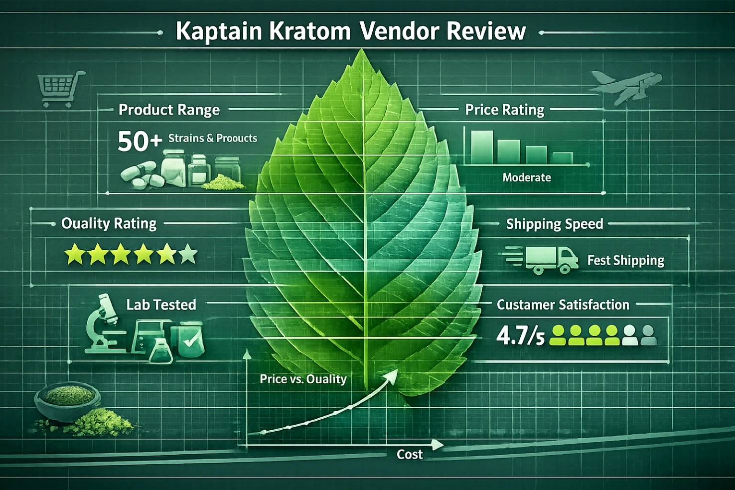 Kaptain Kratom Vendor Review Products, Quality & Pricing