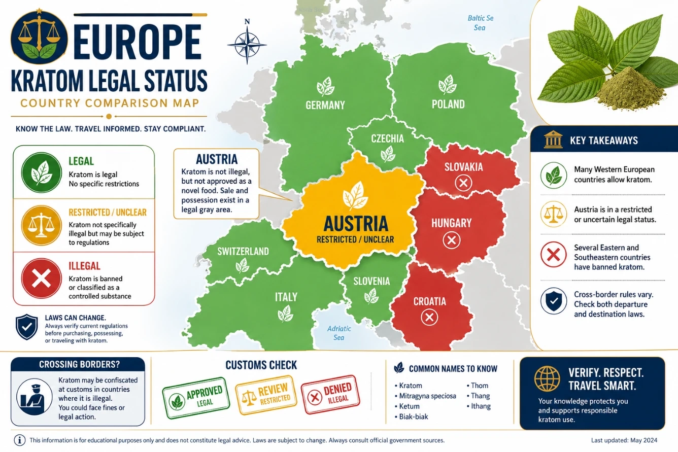 Is Kratom Legal in Austria Laws, Regulations