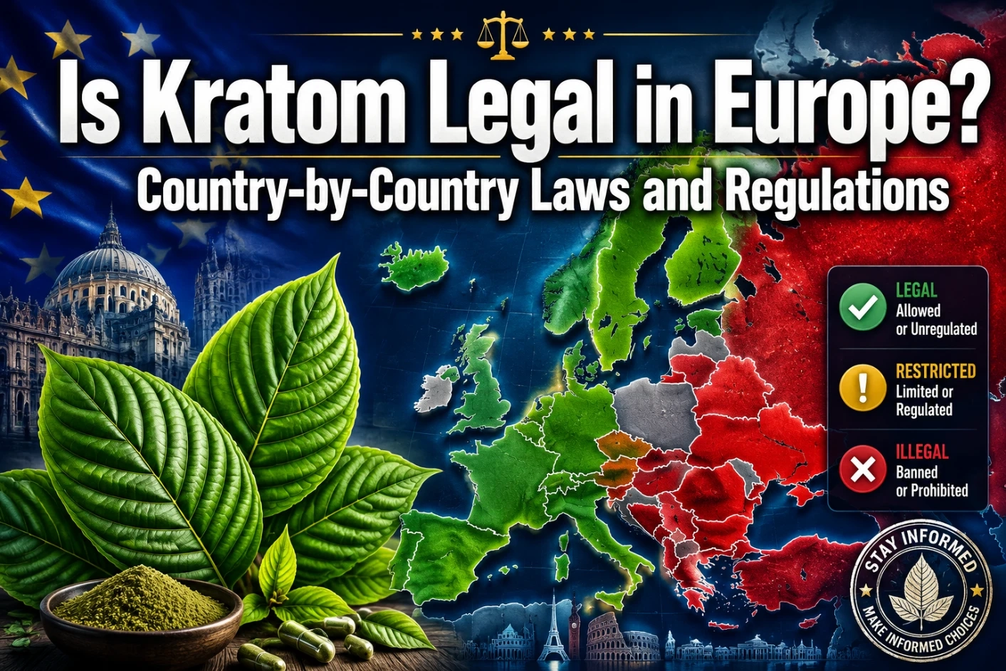 Is Kratom Legal in Europe Country-by-Country Laws and Regulations