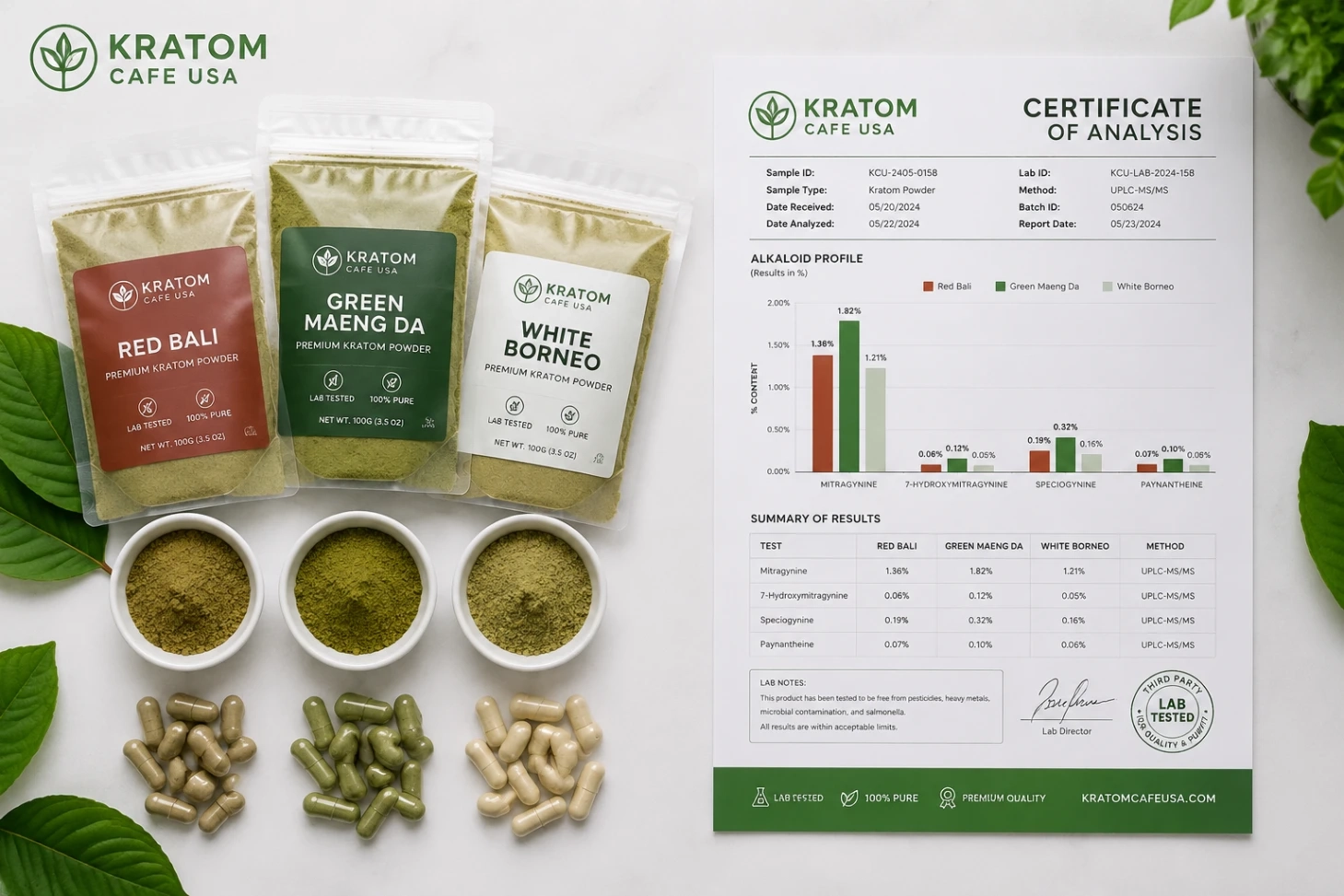 Kratom Cafe USA Vendor Review Lab Testing
