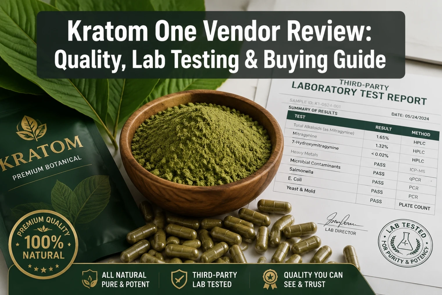 Kratom One Vendor Review Quality, Lab Testing, and Buying