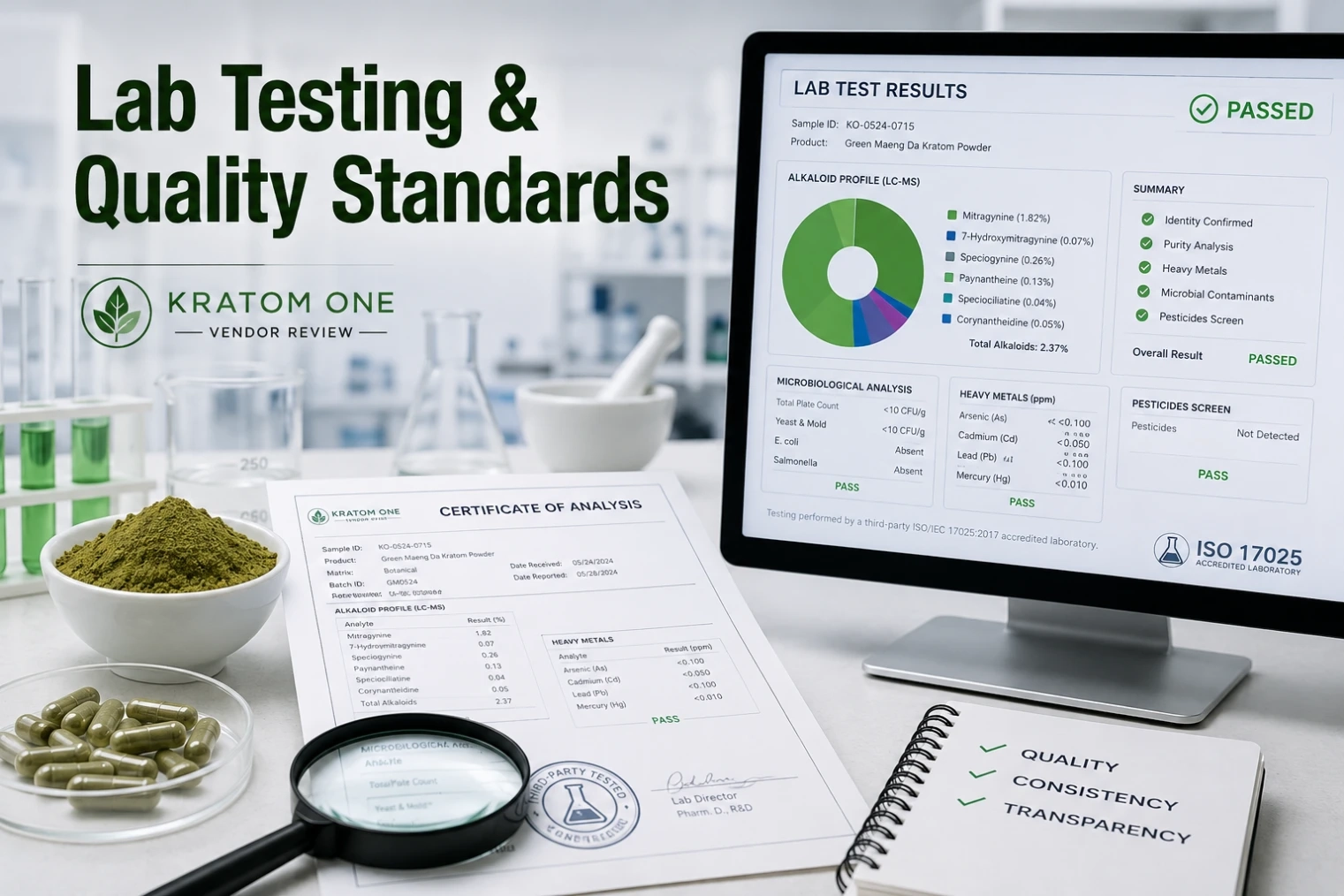 Kratom One Vendor Review Quality, Lab Testing