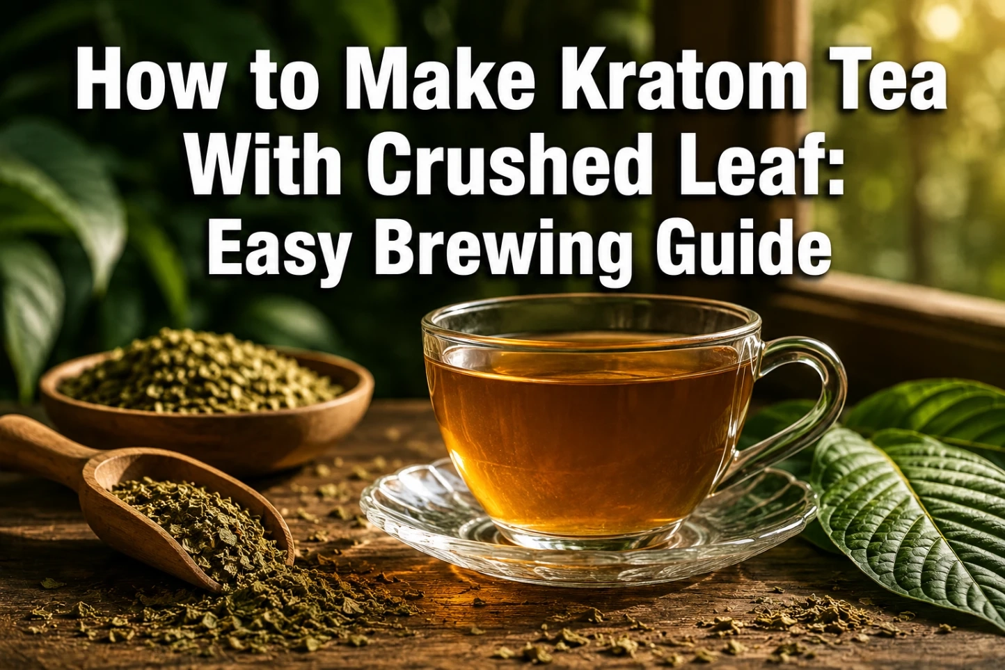 How to Make Kratom Tea With Crushed Leaf Easy Brewing
